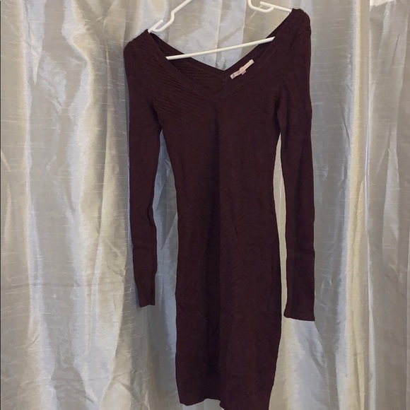 Purple pong sleeve sweater dress - Picture 1 of 2